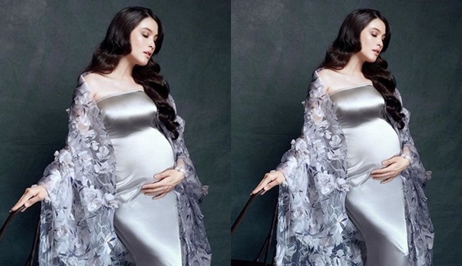 Tidak Pamer Perut Cantiknya Foto Kehamilan Sandra Dewi Ini Bikin